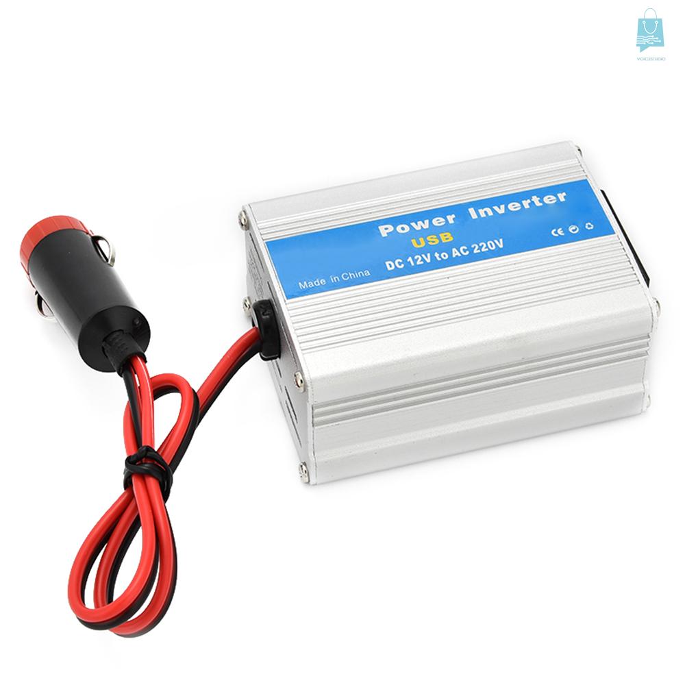 Bộ Chuyển Đổi Nguồn Điện 100w Dc 12v Sang Ac 220v Cho Xe Hơi