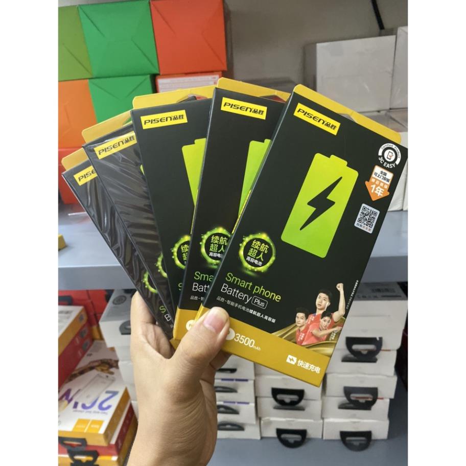 Pin PISEN ip Dung Lượng SIÊU CAO - SIÊU TRÂU cho ip 6G/6P/6S/6SP/7G/7P/8G/8P/X Tặng 9D