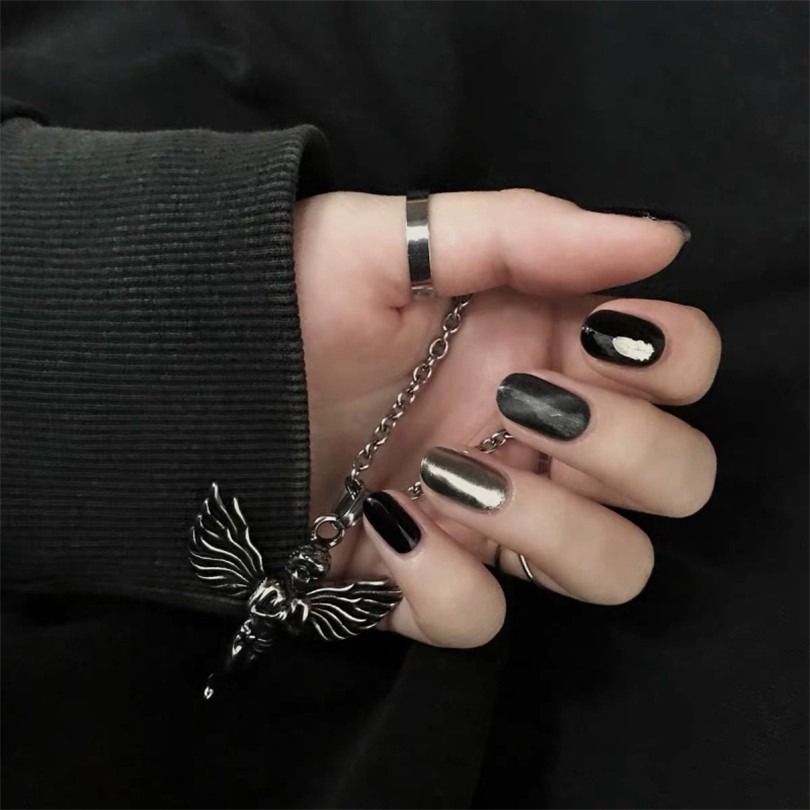 Vòng Cổ Nam Nữ 1239255Dây Chuyền Mặt Hình Thiên Thần Phong Cách Hip Hop Retro