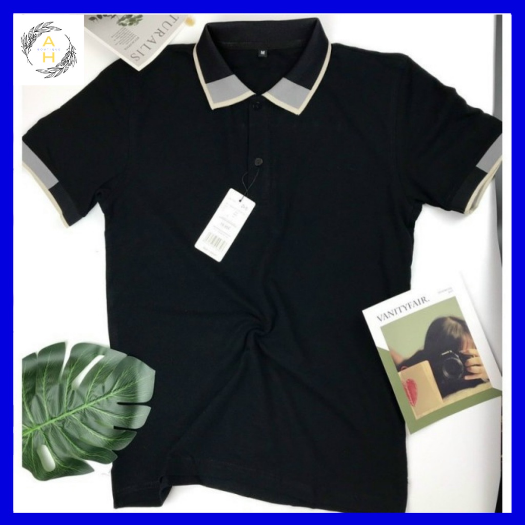 Áo Polo nam cổ bẻ phối vải cá sấu Chất Cotton chuẩn form, cá tính- sang trọng-lịch lãm AHBOUTIQUE