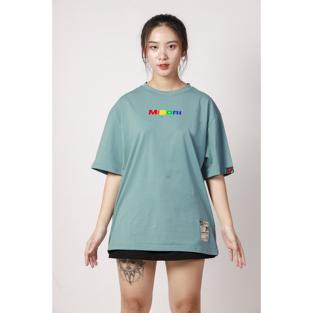 Áo phông unisex Nam Nữ thun tay lỡ Form Rộng In Nổi 7 Màu Local Brand Chính hãng M STUDIO