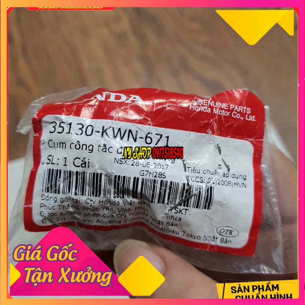 Công tắc idling stop đỏ giống xe SH300i Gắn Cho Các dòng Xe Honda  ( Chính hãng Honda Việt Nam) 🥇 (Ảnh Sp thật)