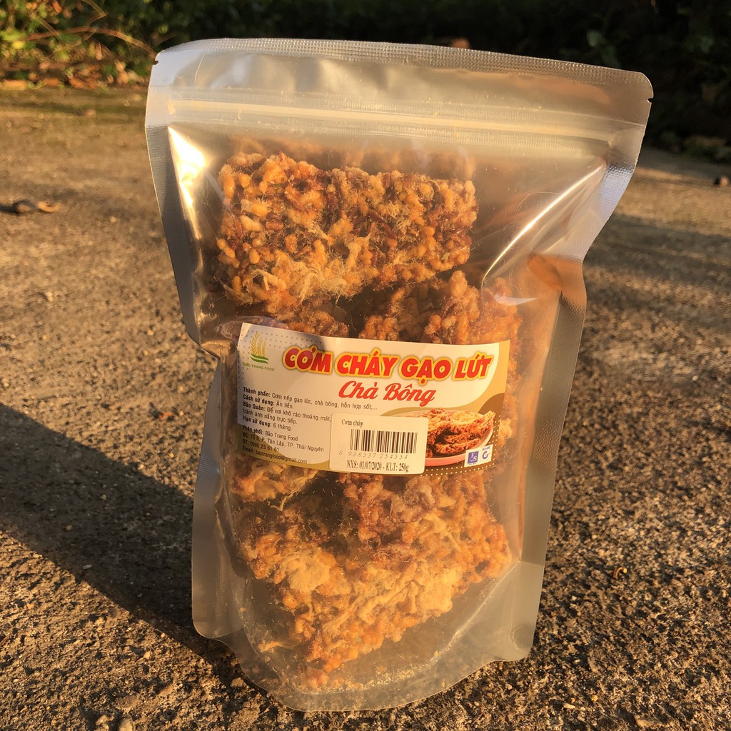 250g Cơm Cháy Gạo Lứt cơm cháy Chà Bông được làm từ gạo lứt thơm ngon nhất tại IMINT FOOD