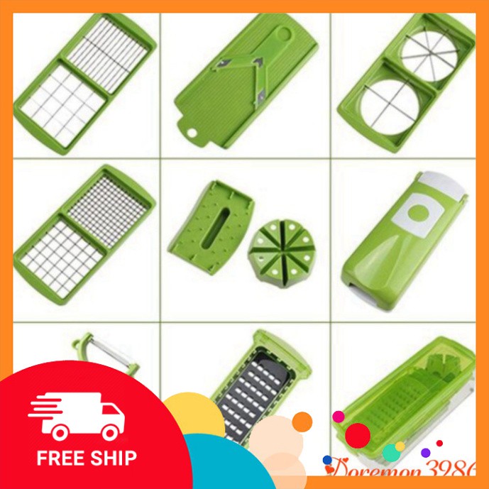 [FREE SHIP] 💥[Rẻ vô địch]💥 Bộ cắt gọt đa năng 10 món Tiện Dụng Nicer Dicer Plus💥SIÊU HOT💥