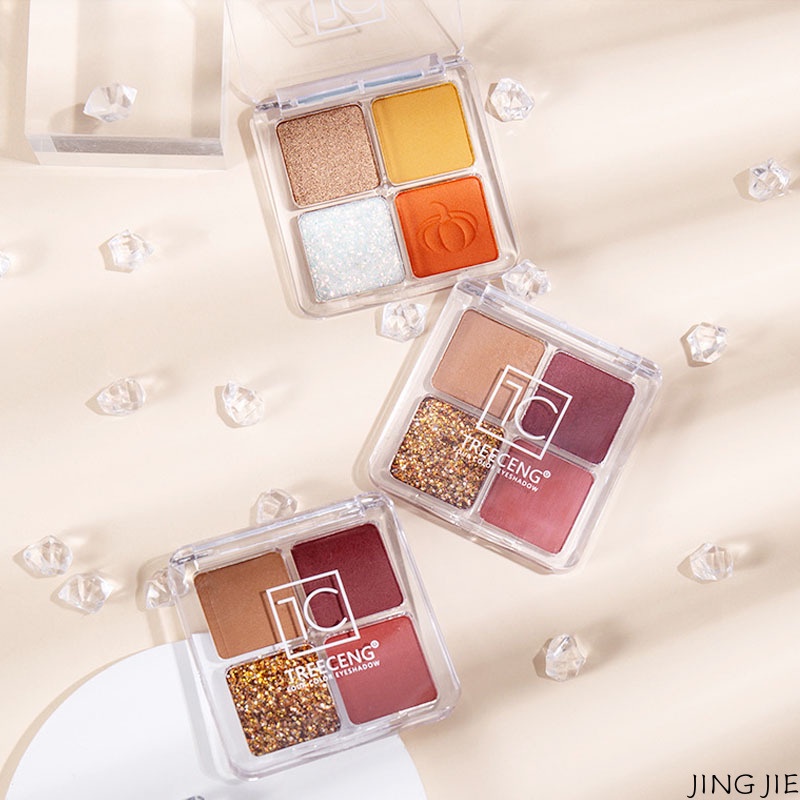 Bảng phấn mắt bốn màu sắc long lanh dễ lên màu