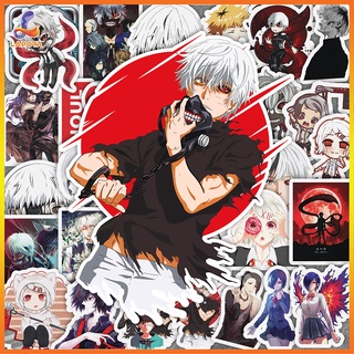 Set 50 cái Sticker Tokyo Ghoul chống nước, Hình Dán Tokyo Ghoul Chibi, Decal Tokyo Ghoul cute dán vali, laptop