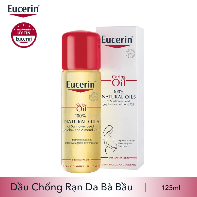 [TEM  CTY] Dầu hỗ trợ giảm rạn da EUCERIN Natural Caring Oil 125ML -  và giúp da săn chắc