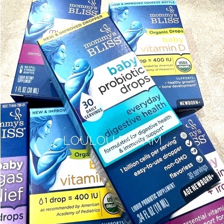 Men vi sinh lợi khuẩn Mommy Bliss hữu cơ Baby Probiotic drops 10ML