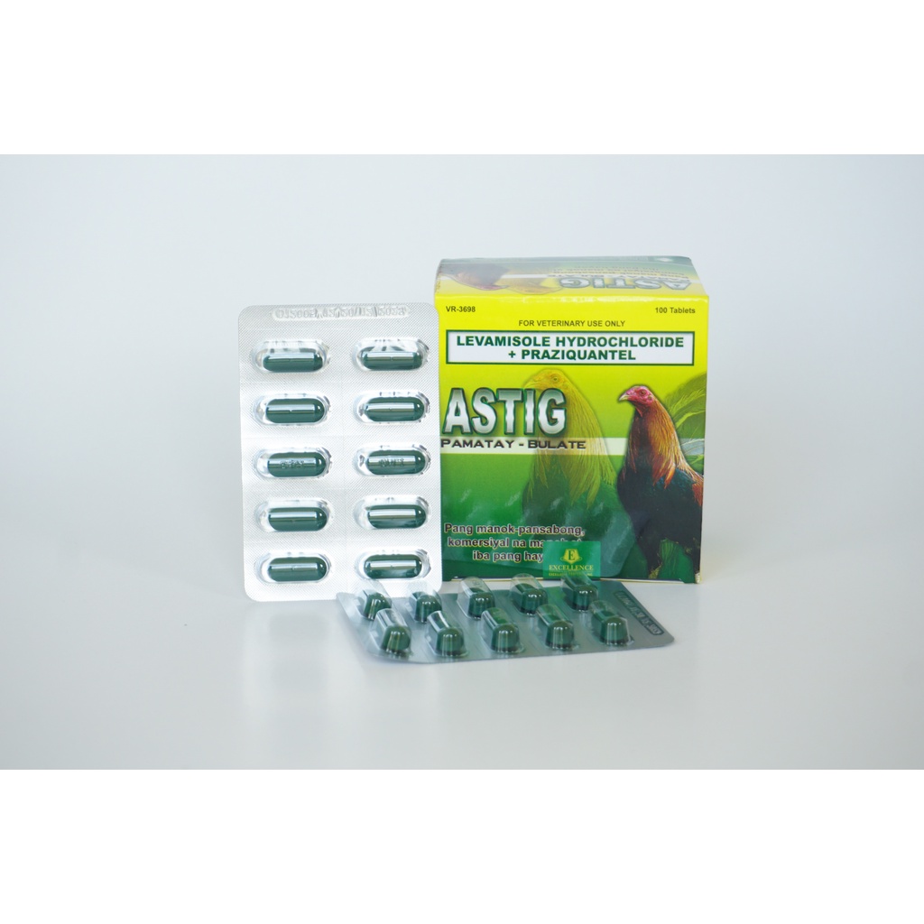 Astig - sản phẩm loại bỏ kí sinh cho gà, giúp hệ tiêu hóa khỏe mạnh (1 vỉ)