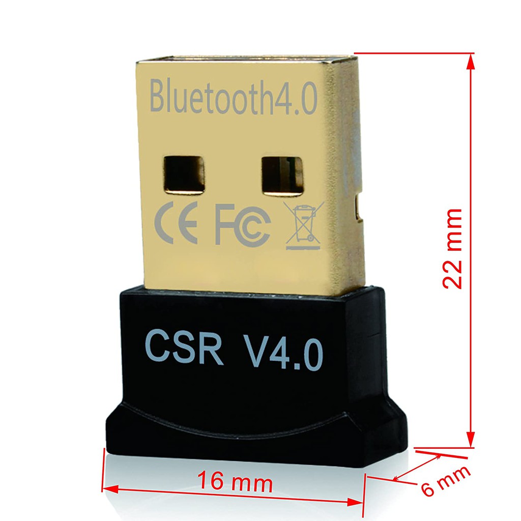 Bộ chuyển đổi không dây Micro USB CSR 4.0 Chế độ kép Bộ phát dongle không dây nhỏ cho PC Windows 10 8 Win 7 Vista XP, Chuột và bàn phím, Tai nghe