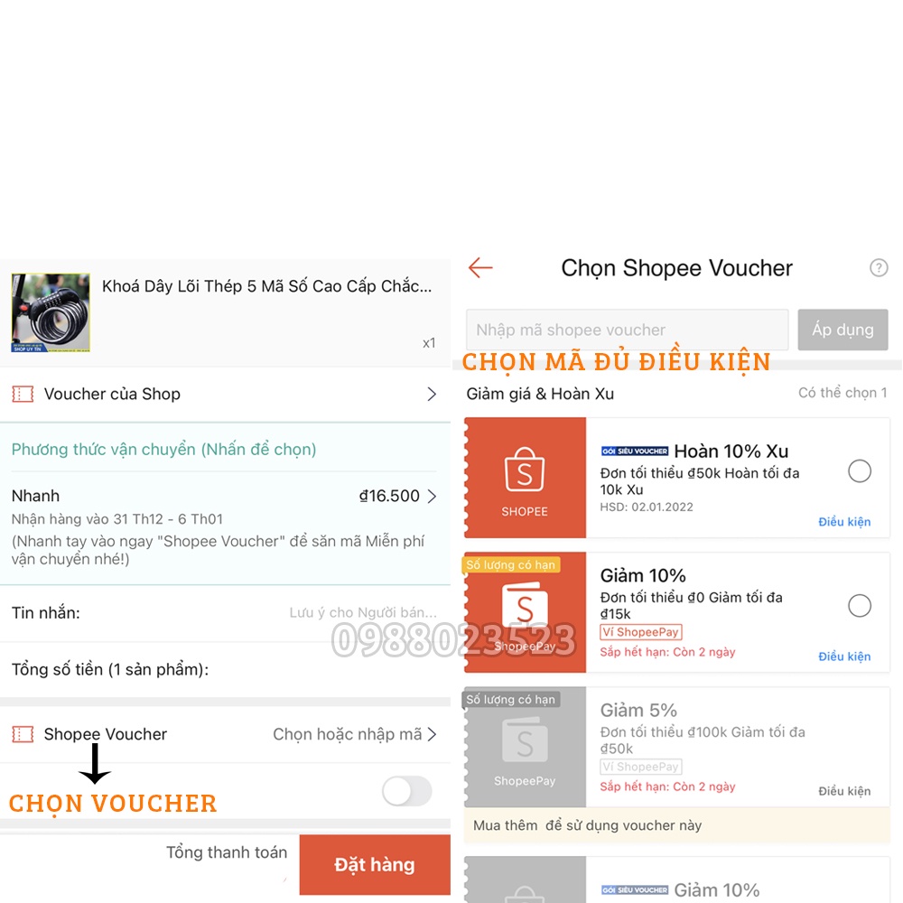 Khóa dây xe đạp chống trộm 4 số, 5 số - Khoá thắng đĩa xe máy cao cấp inox - Bảo Hành 1 Tháng