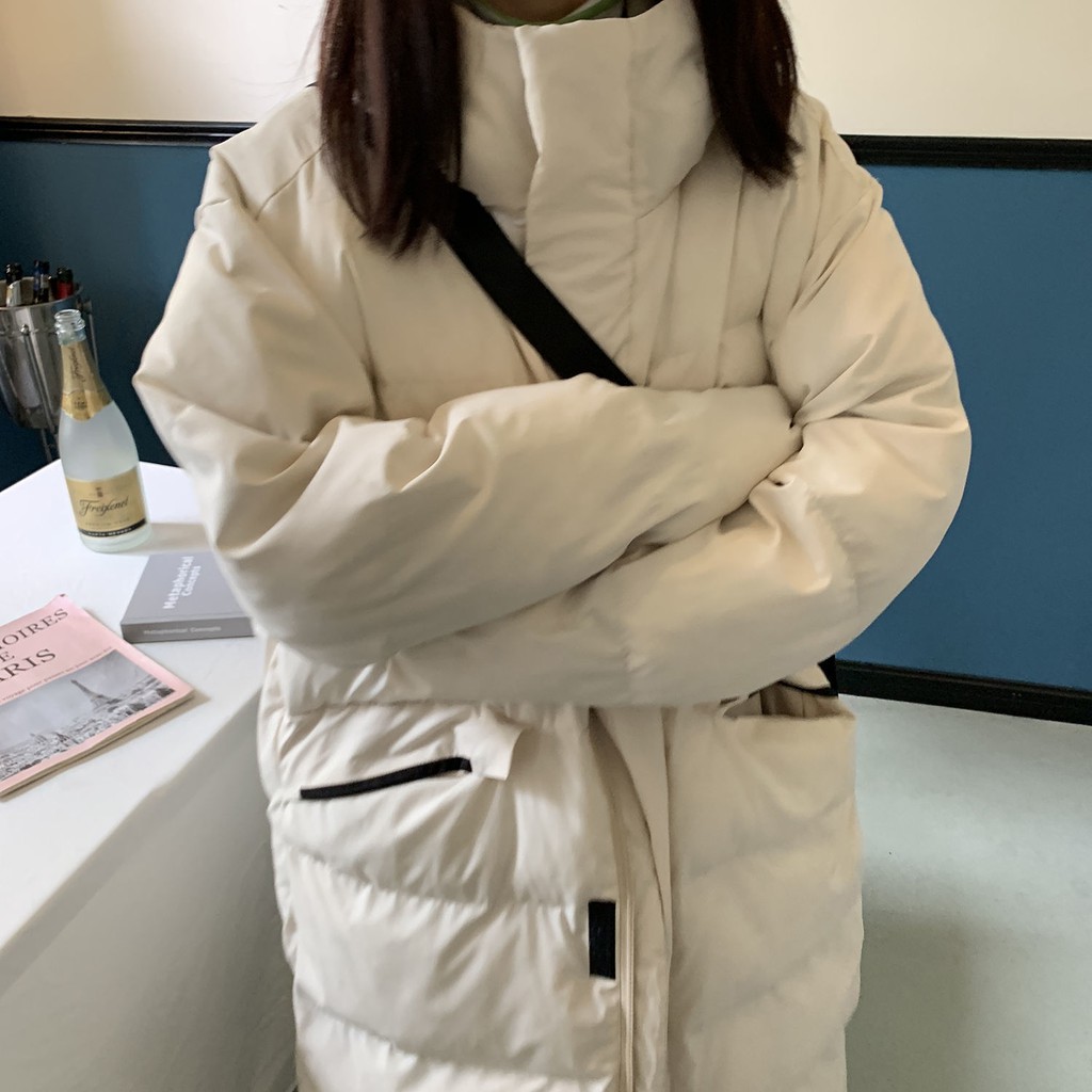 Áo khoác phao dáng dài kiểu dáng thời trang phong cách Hàn Quốc cho nữ 2020 | BigBuy360 - bigbuy360.vn