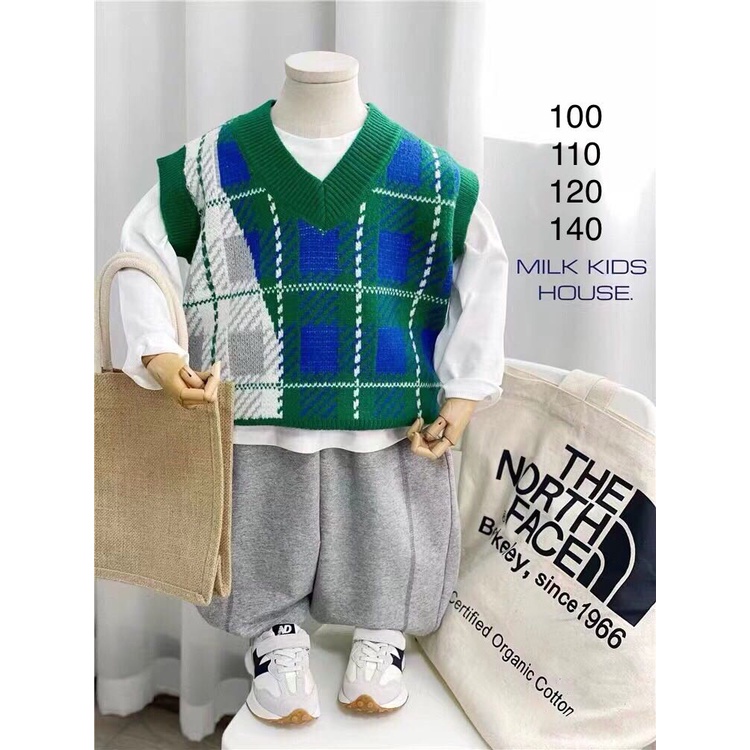 Áo len gile bé trai từ 10-26kg