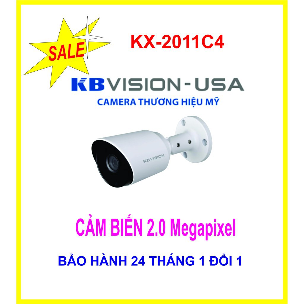 . {Giá HỦY DIỆT} Camera KBVISION KX-2011C4 2MP THÂN NHỰA .