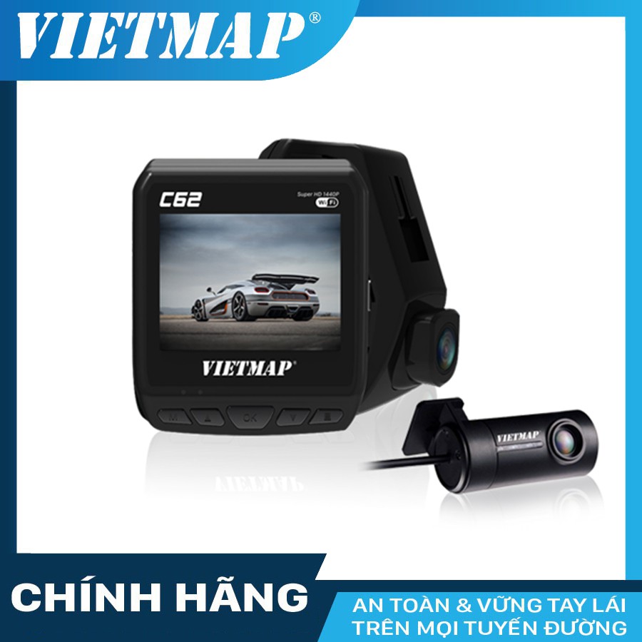 Camera hành trình ô tô Vietmap C62 + thẻ nhớ 32GB Class 10