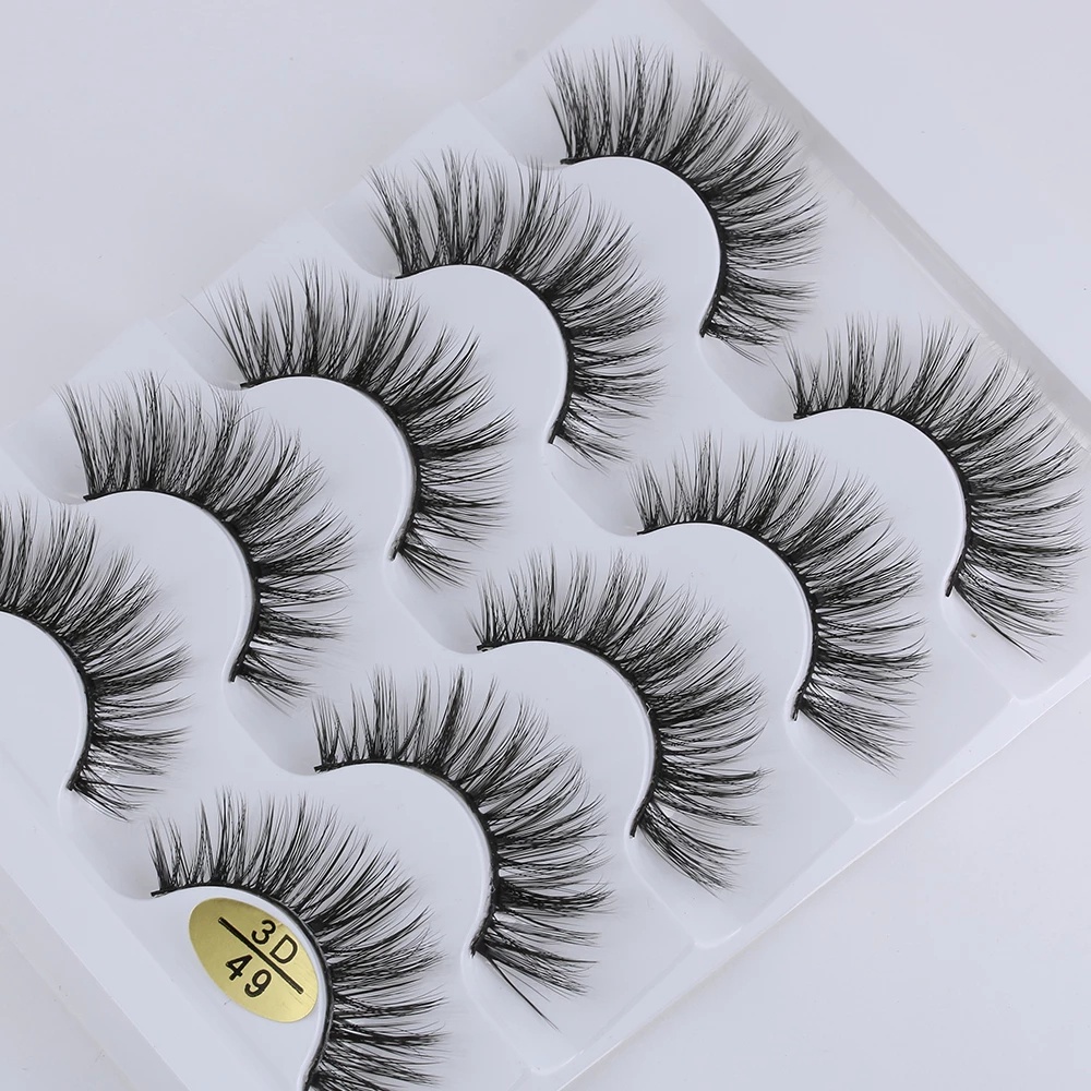 Set 5 Cặp Lông Mi Giả 3D Handmade Xinh Xắn Dành Cho Nữ