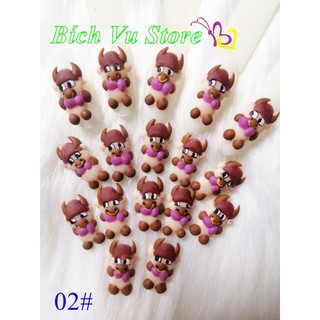 Hoa bột 4D | con Trâu | 2 con/20k
