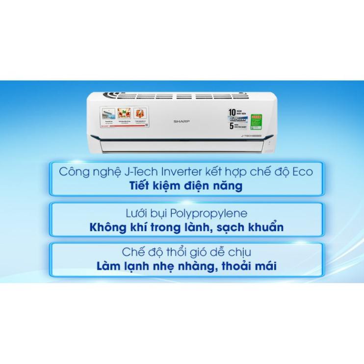 [ VẬN CHUYỂN MIỄN PHÍ KHU VỰC HÀ NỘI ]  ĐIỀU HÒA SHARP INVERTER 1 HP AH-X9XEW 9000BTU