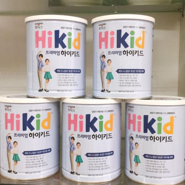 Sữa Bột ILDONG Premium Hikid Hộp 600g (Hikid Tách Béo)