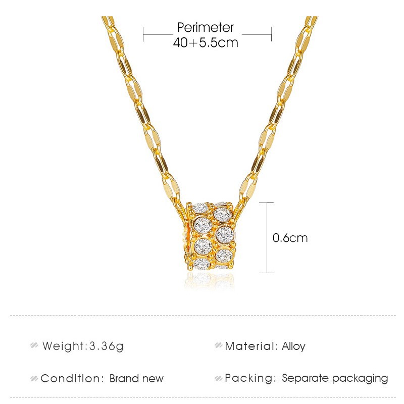 Dây chuyền thiết kế mặt hình học phong cách Hàn Quốc xinh xắn