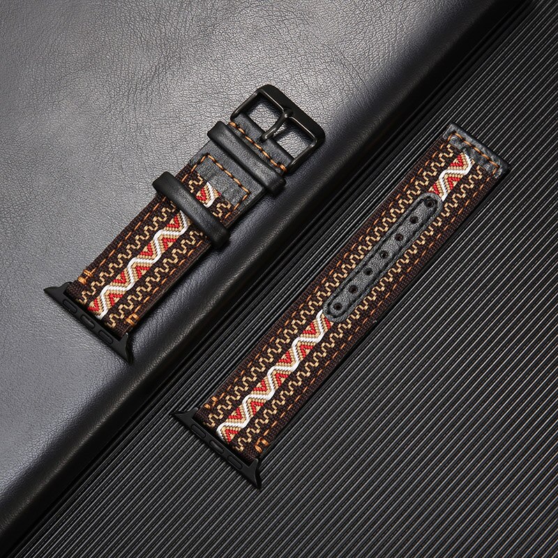 Dây đeo bằng da cho Apple Watch 8 7 6 5 4 3 Iwatch 49m 42mm 38mm 40mm 44mm 42mm