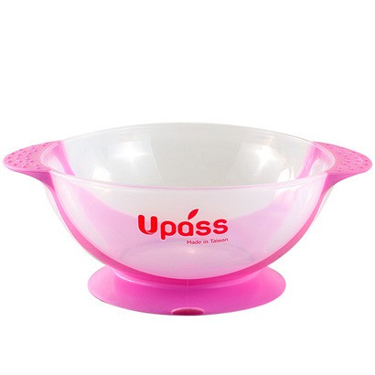 Bộ thìa mềm và bát ăn dặm UPASS có đế chân không chống đổ / UP5104C