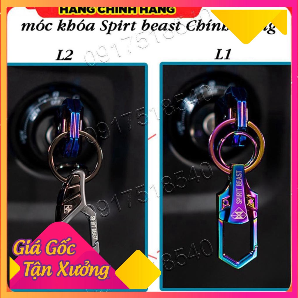 Móc Khóa Spirit Beast Chính Hãng Mẫu L1,L2, L4 ( Full Box) (Ảnh Sp thật)