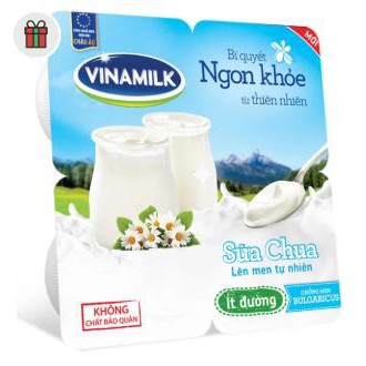 [Ship nhanh.TPHCM] 2 lốc Sữa chua Vinamilk ít đường