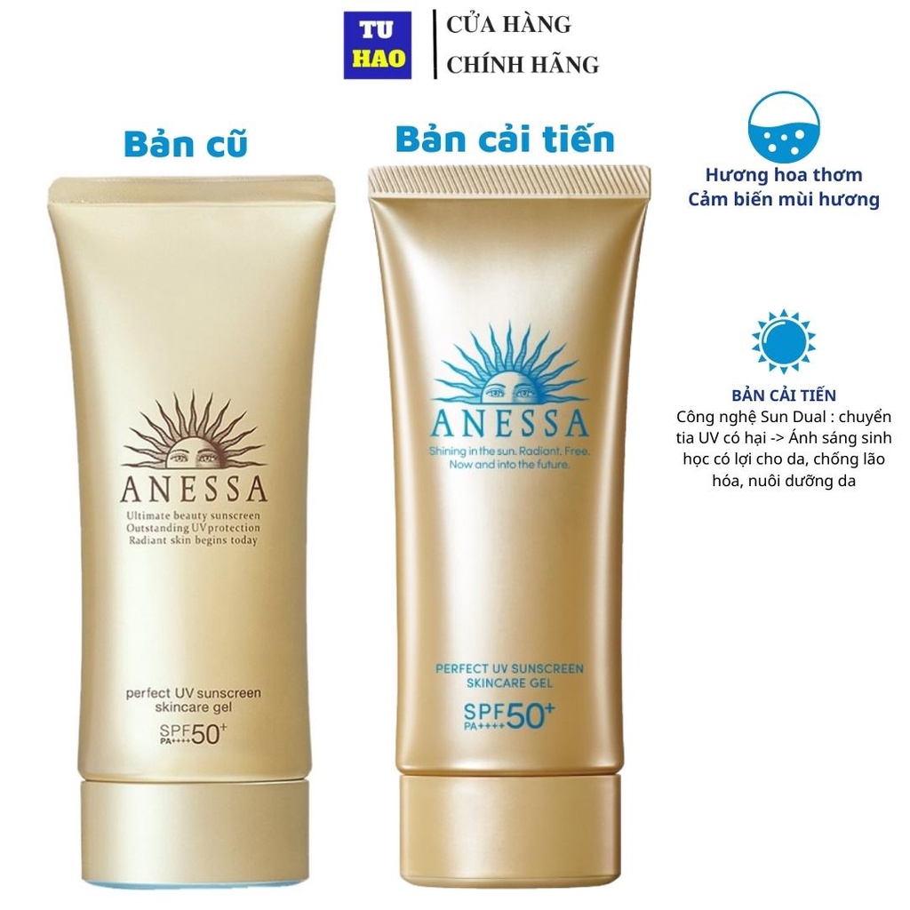 Gel Chống Nắng Anessa Perfect UV Sunscreen Skincare Gel Spf 50+ Pa++++ (90g)