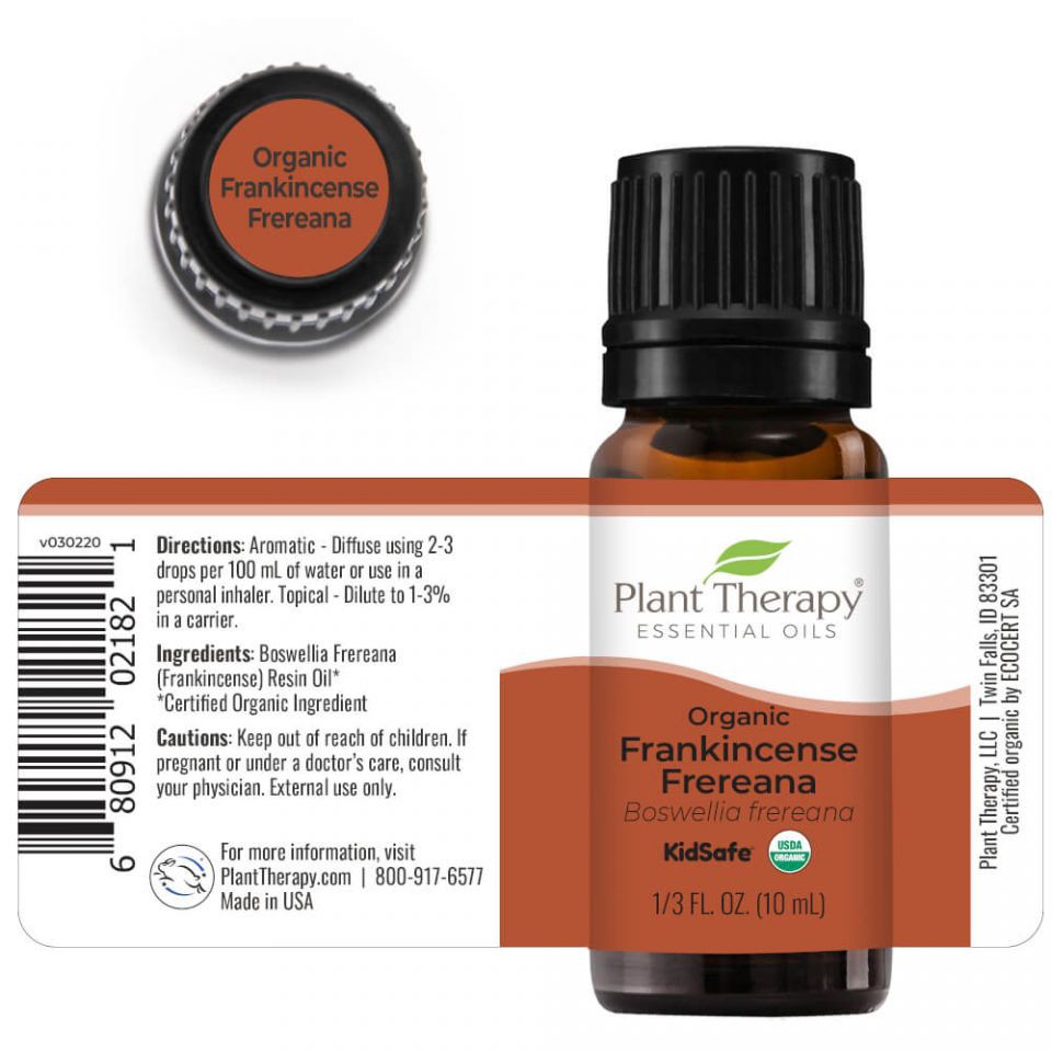 Plant Therapy - Tinh Dầu Hương Trầm Frereana Hữu Cơ - Frankincense Frereana Organic KidSafe Essential Oil - 10mL