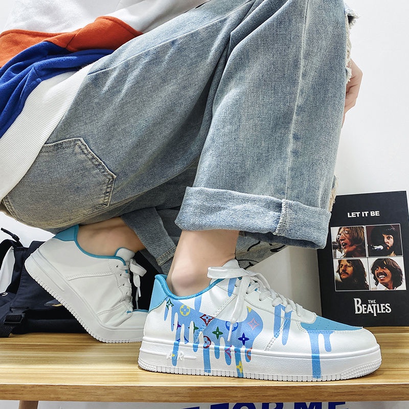 2023 Mới Của Nam Giới Màu Trắng Thoải Mái Nhẹ Nhàng Thời Trang Chống Mài Mòn Giày Trượt Ván