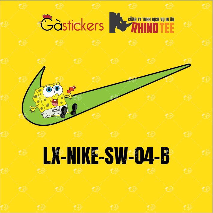 Hình Ủi Nike Sponge Bob LX-NIKE-SW-04 - Mua Nhiều Giảm Giá