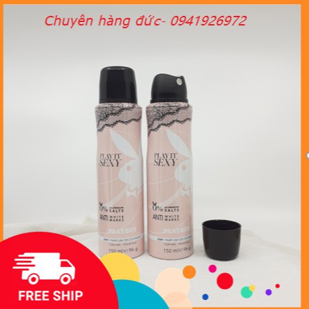 Xịt Khử Mùi Toàn Thân Playboy 150ml Hương Nước Hoa Dành Cho Nữ Lưu Hương Đến 24H