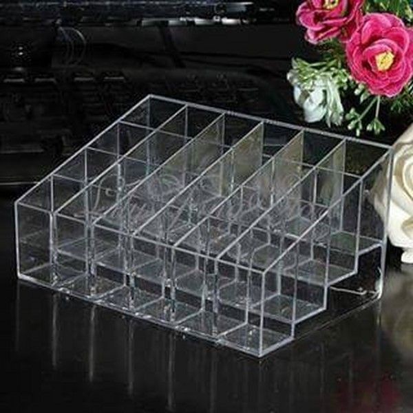 Khay để son 24 ô trong suốt