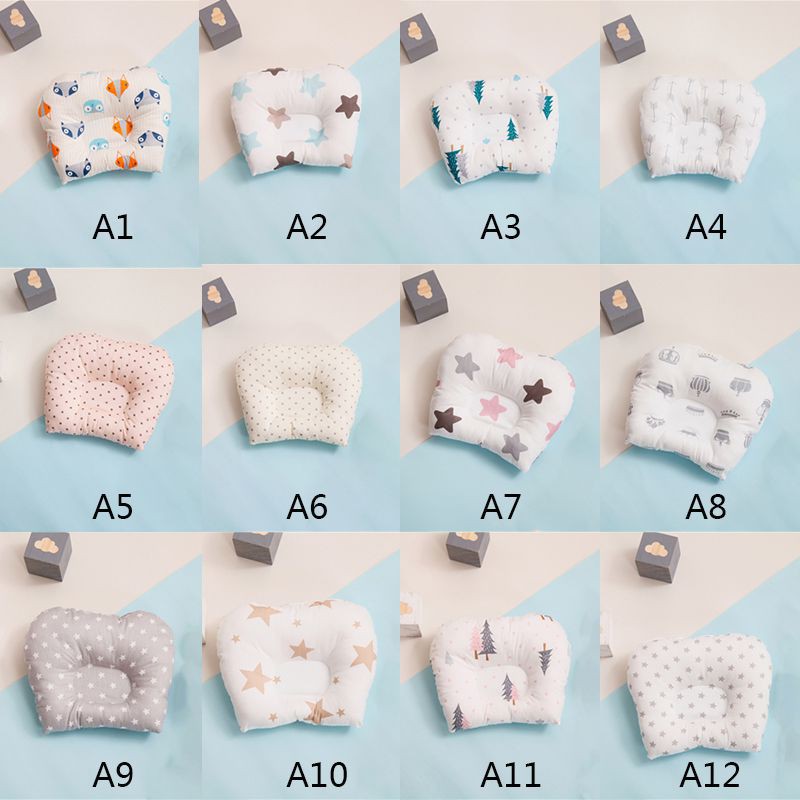 Gối bảo vệ đầu bằng cotton cho trẻ sơ sinh