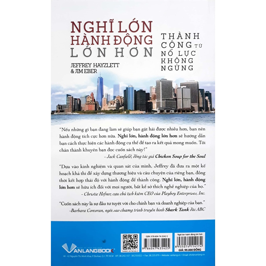 Sách - Nghĩ Lớn Hành Động Lớn Hơn ( Jeffrey W. Hayzlett - Văn Lang)