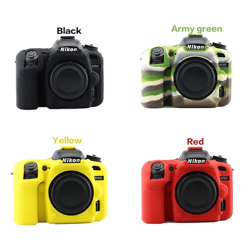 Ốp lưng máy ảnh cao su silicon mềm cho Nikon D7500