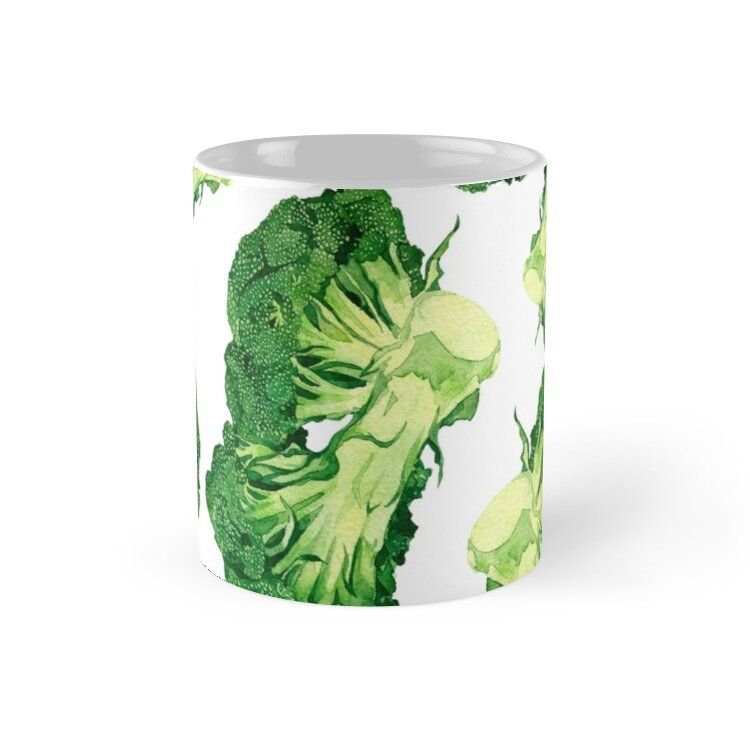 Cốc sứ in hình - Broccoli Pattern - MS 1450