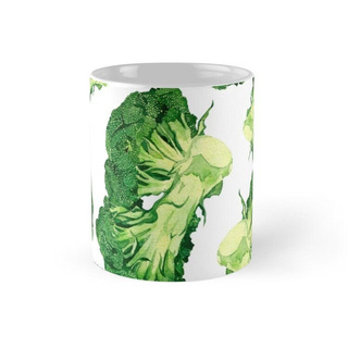 Cốc sứ in hình - broccoli pattern - ms 1450