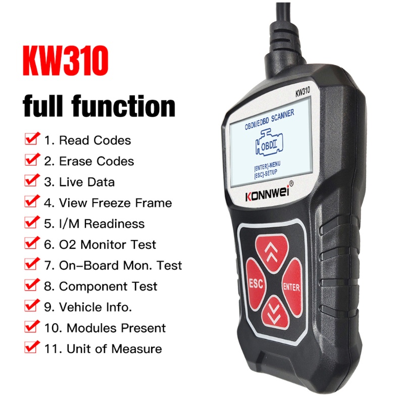 Thiết Bị Quét Chẩn Đoán Lỗi Động Cơ Xe Hơi KW310 OBD2