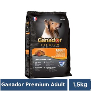 Thức Ăn Hạt Khô Cho Chó Lớn Ganador Adult 1.5kg Vị Thịt Cừu