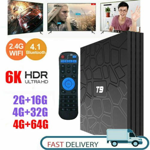 Hộp TV Thông Minh AKASO T9 2020 4 Nhân Android 9.0 Hd 4k 4gb + 64gb Wifi 3D