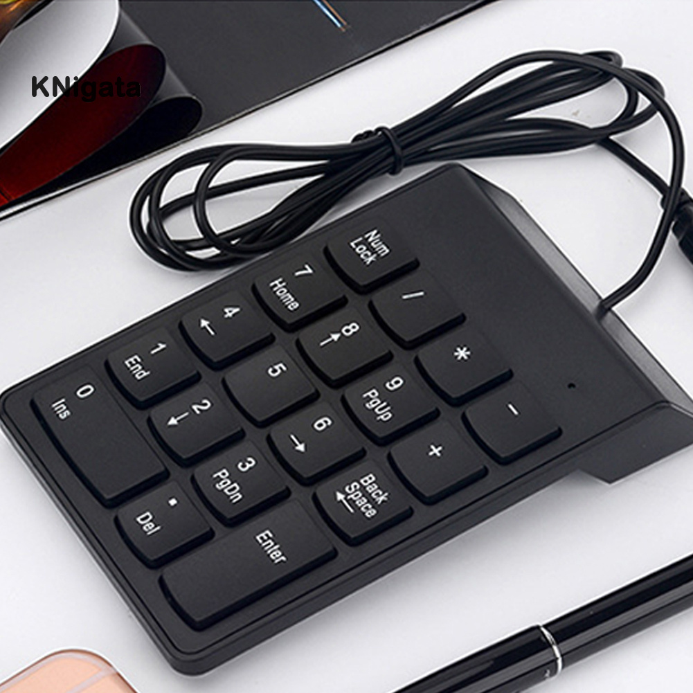 {HAM} 18 Keys Mini USB Wired Numeric Keypad Keyboard Numpad for PC Laptop Computer