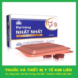 ĐẠI TRÀNG NHẤT NHẤT ( dùng cho người viêm đại tràng, rối loạn tiêu hoá ... ( hộp 20 viên)