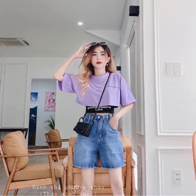 [Mã FAMAYWA giảm 10K đơn 50K] Set 2 Áo Thun Croptop GROUNDBREAKING 1974 | BigBuy360 - bigbuy360.vn