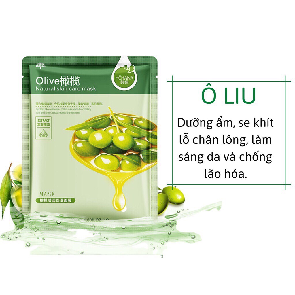 [Gói 30gr] Mặt nạ trái cây HCHANA, cấp ẩm, dưỡng da, ngăn ngừa lão hóa