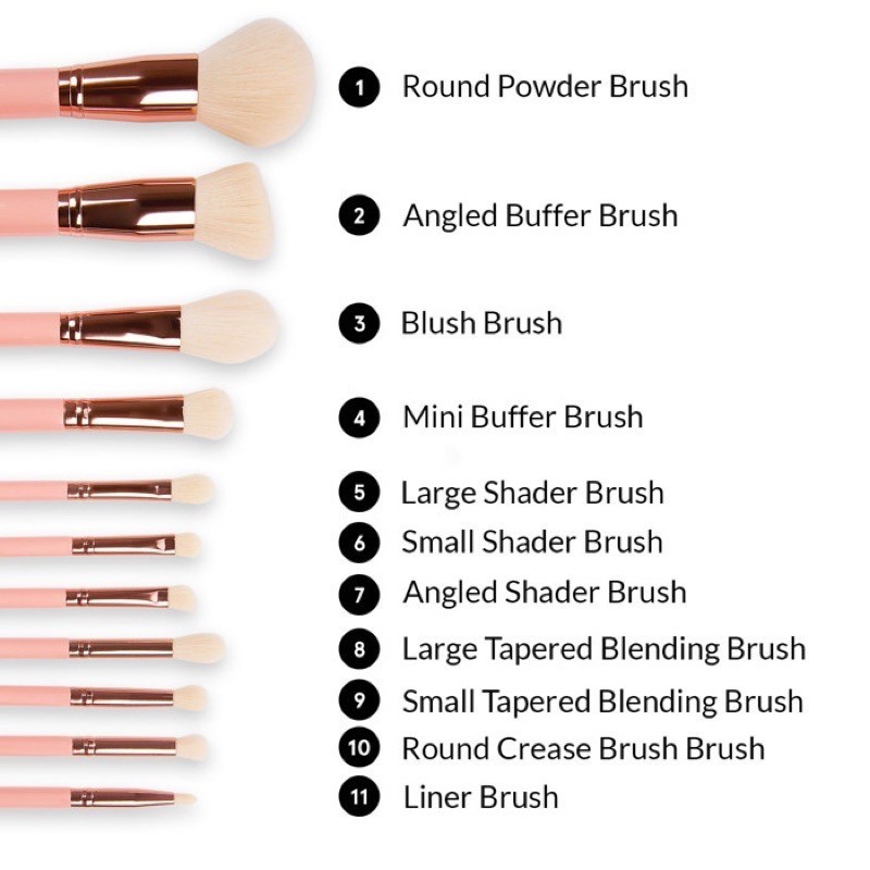 [BILL US] Bộ cọ trang điểm BH Cosmetics Brunch Bunch 11 cọ