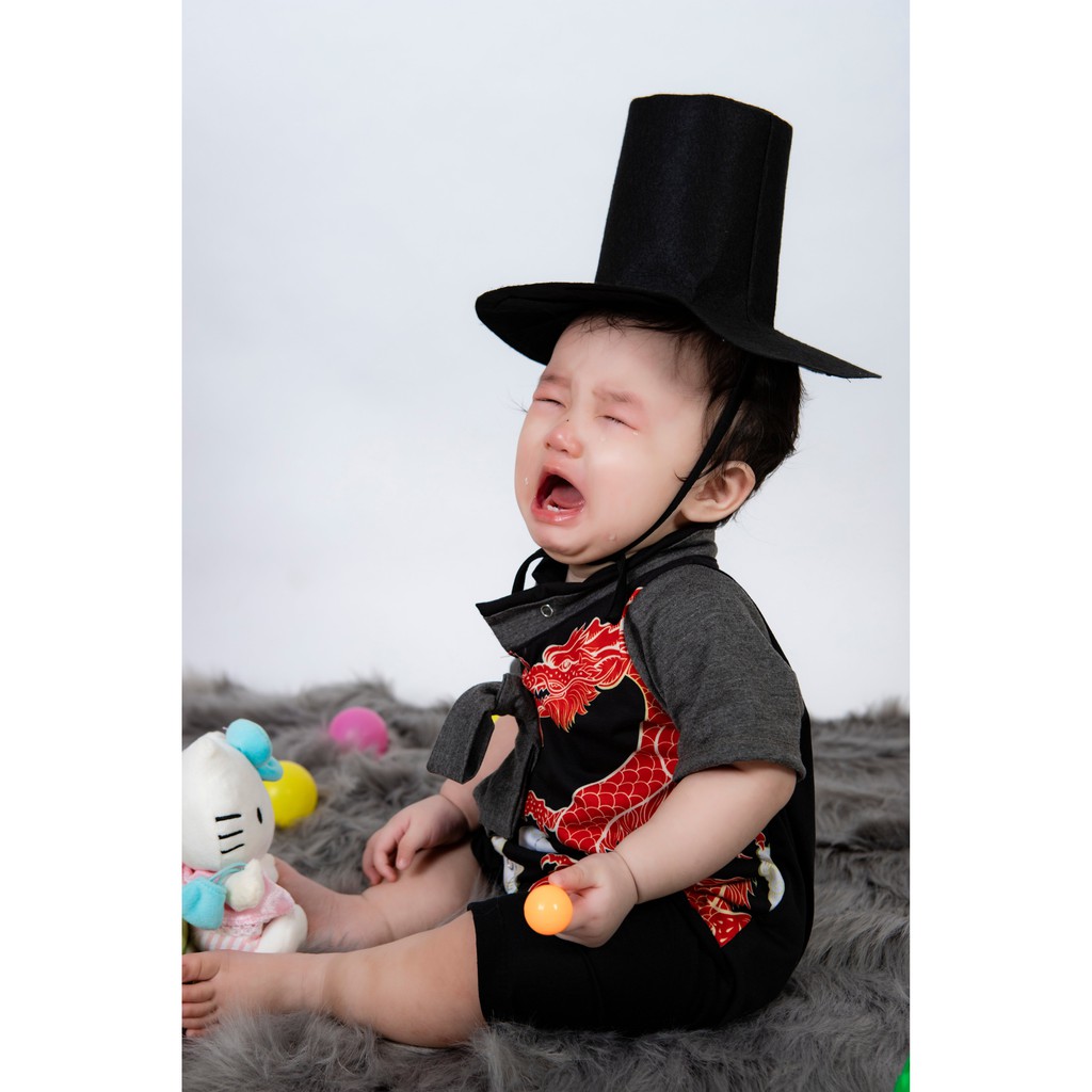 [Quà Tặng Không Bán] Bodysuit Tết Hàn Quốc Rồng Cho Bé Trai Mặc Tết