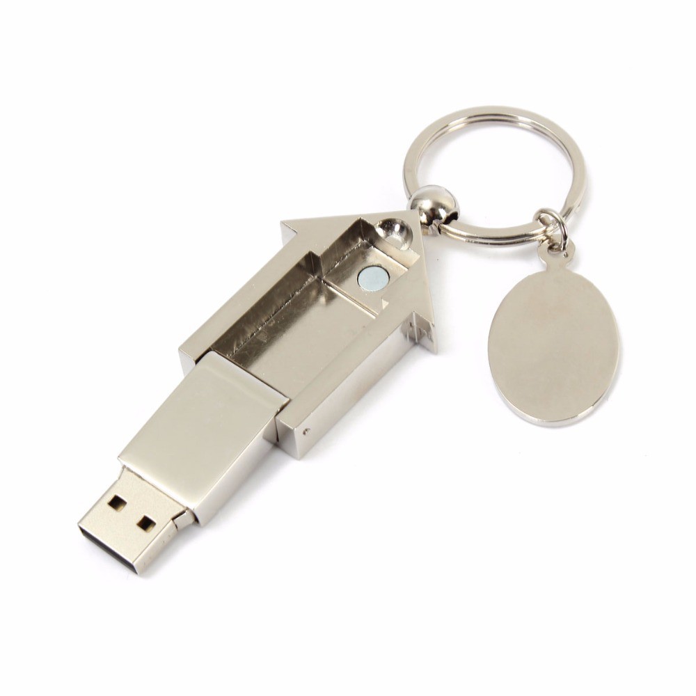 USB dung lượng 8GB~1TB hình ngôi nhà bằng kim loại chống nước