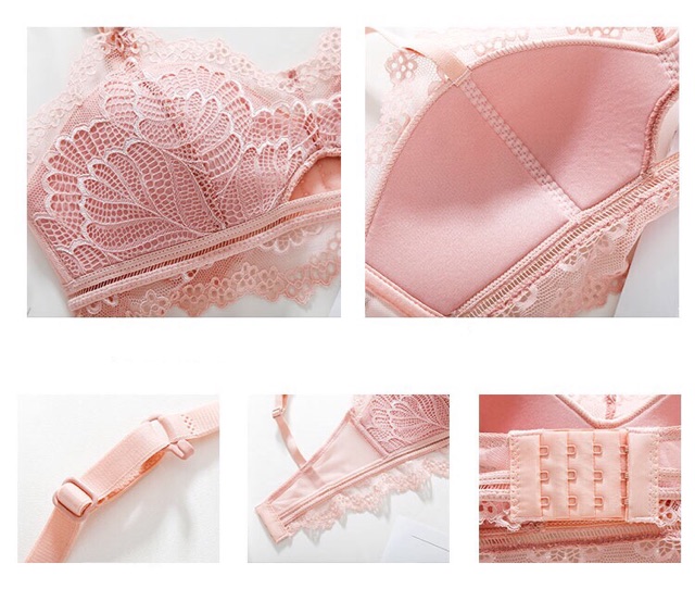 Bộ Đồ Lót Bralette Ren Quả Ngang S021 | BigBuy360 - bigbuy360.vn